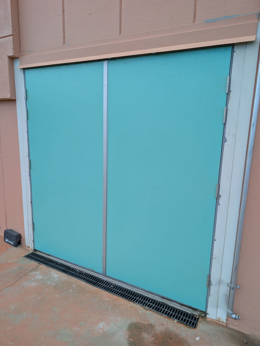 Fire-rated double doors supplied and installed with a steel frame